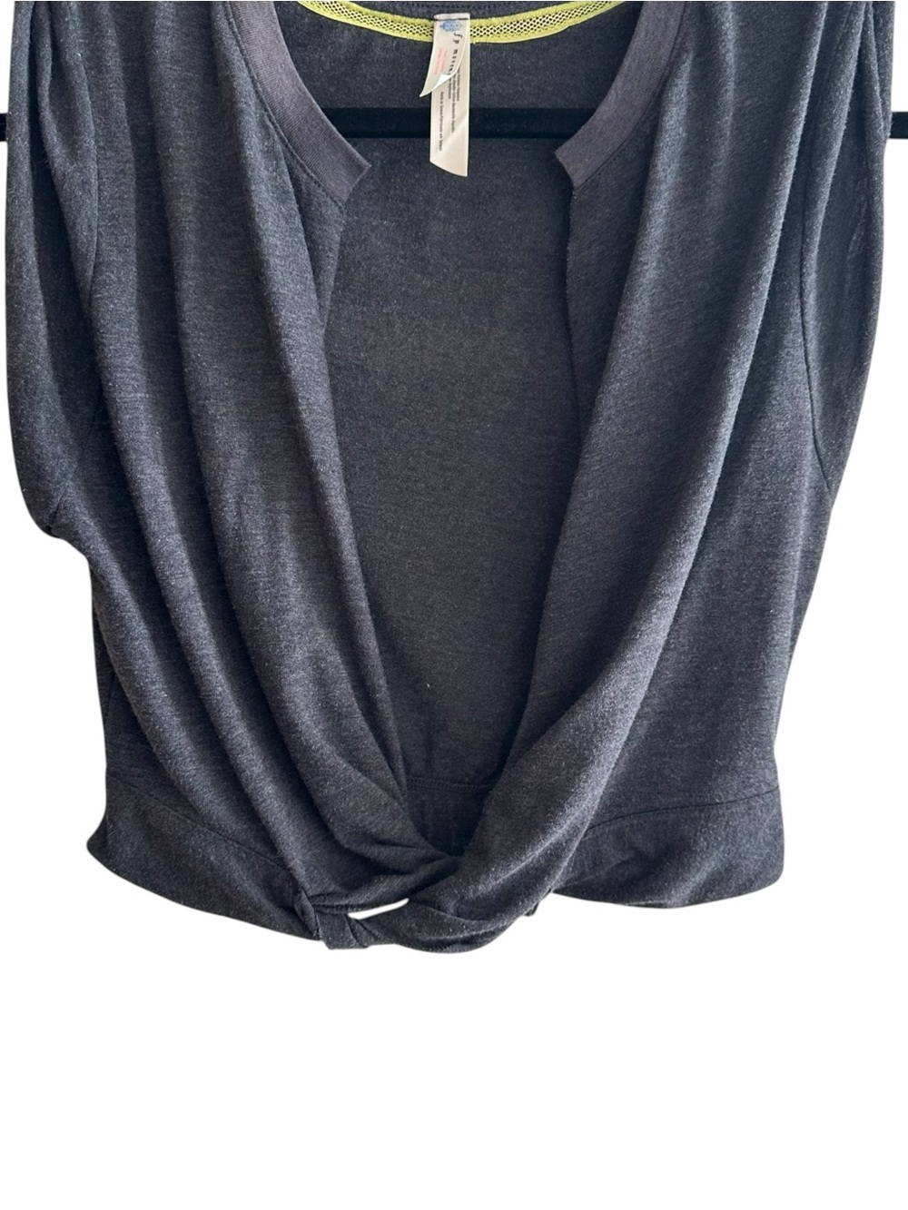 Free People Movement Twist & Shout Cropped Deep V Top - Picture 4 of 6